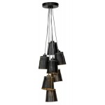 AMAZON XL 7 recycled tire suspension lamp lamp shade (black)