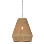 Lampe à suspension en jute IGUAZU SMALL (Ø 40 cm) (naturel)