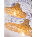 Lámpara de suspensión de ratán KALAHARI XL (natural)