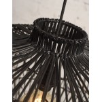 MADAGASCAR rattan suspension lamp (black)