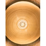 Lampada a sospensione MEKONG con bambù piatto (60 cm) 2 paralumi (bianco, naturale)