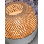 Lampada da tavolo MEKONG XL di bambù (bianca, naturale)