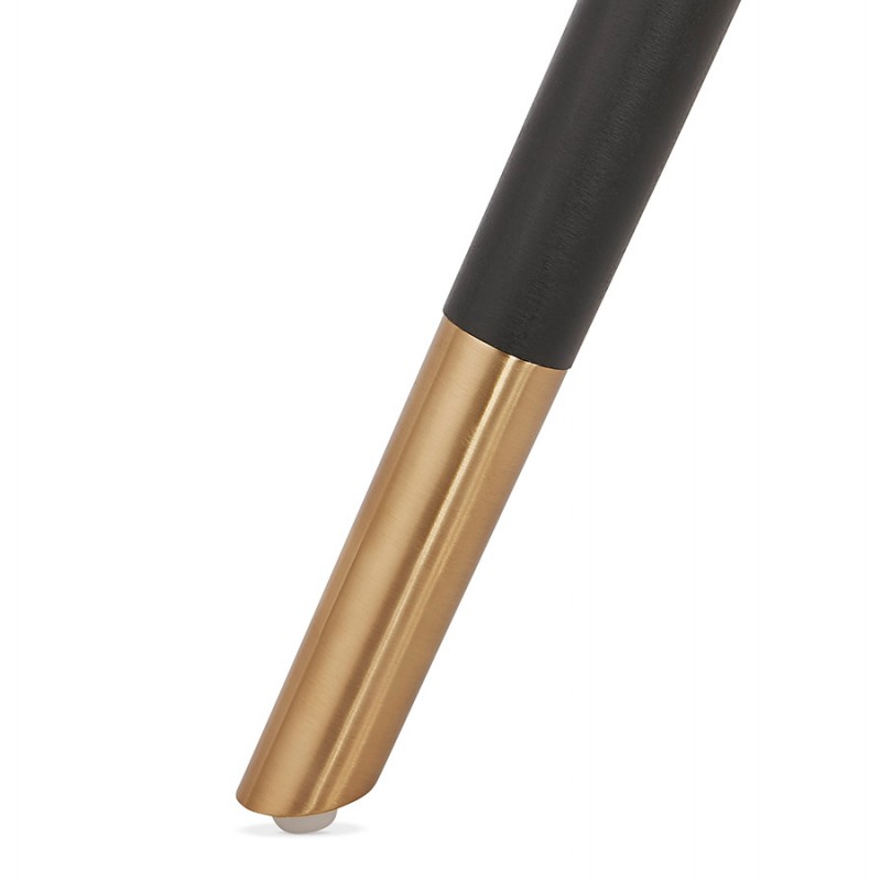 Almohadilla de barra vintage de altura media en microfibra negro y oro pies VICKY MINI (gris oscuro) - image 45728