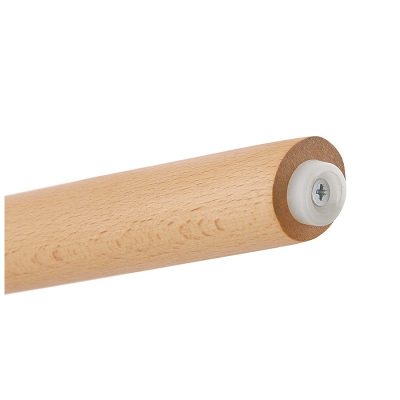 Taburete de barra escandinavo en madera de microfibra de madera color natural TALIA (marrón) - image 45830