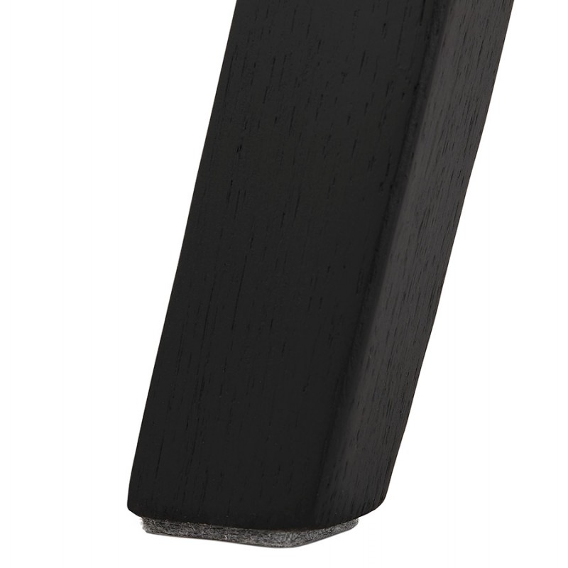 Tabouret de bar design en velours pieds noirs CAMY (noir) - image 46128