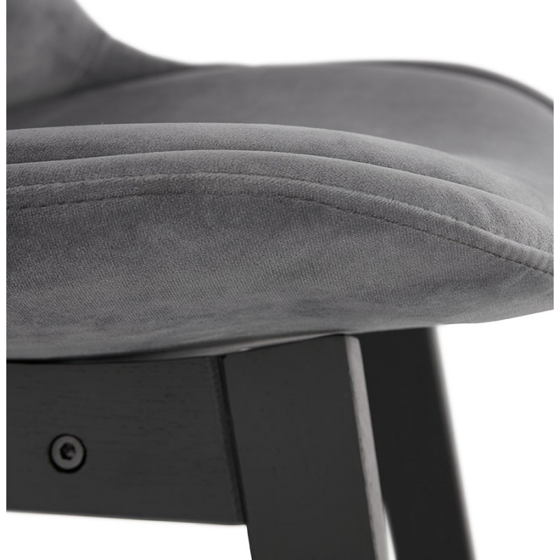 CAMY black foot velvet bar set (grey) - image 46132