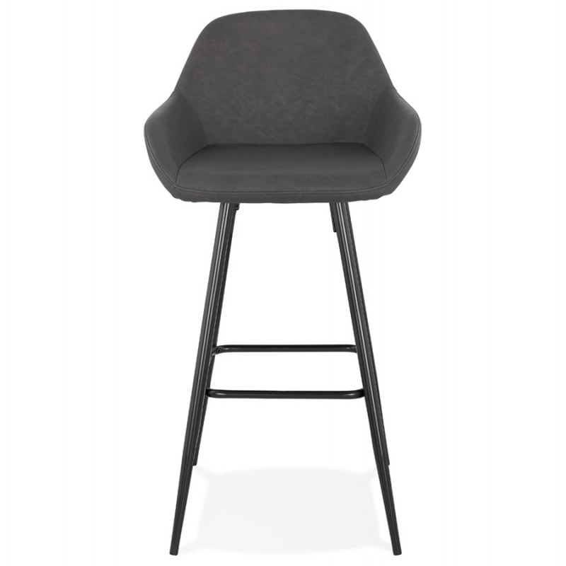 Bar Bar Set Design Bar Stuhl schwarze Füße NARNIA (dunkelgrau) - image 46211