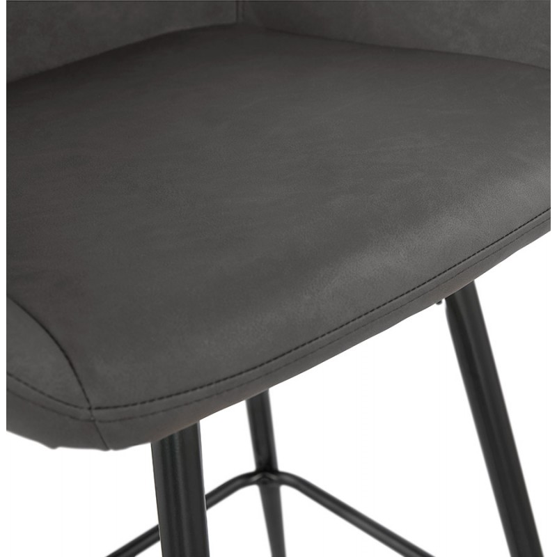 Bar Bar Set Design Bar Stuhl schwarze Füße NARNIA (dunkelgrau) - image 46216