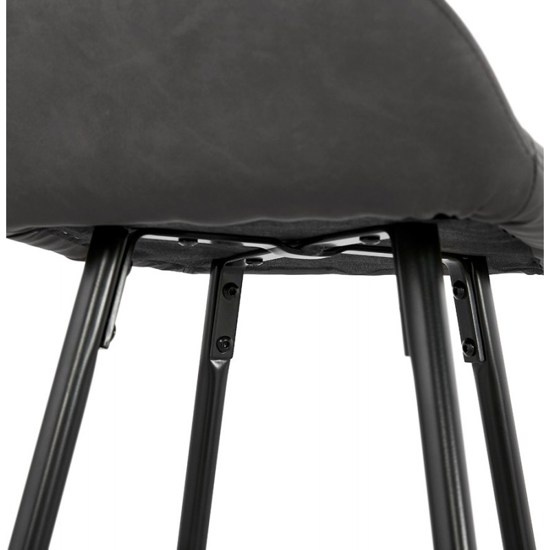Bar Bar Set Design Bar Stuhl schwarze Füße NARNIA (dunkelgrau) - image 46219