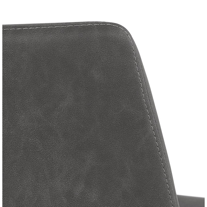 Silla de barra vintage pies negros vintage JOE (gris oscuro) - image 46230