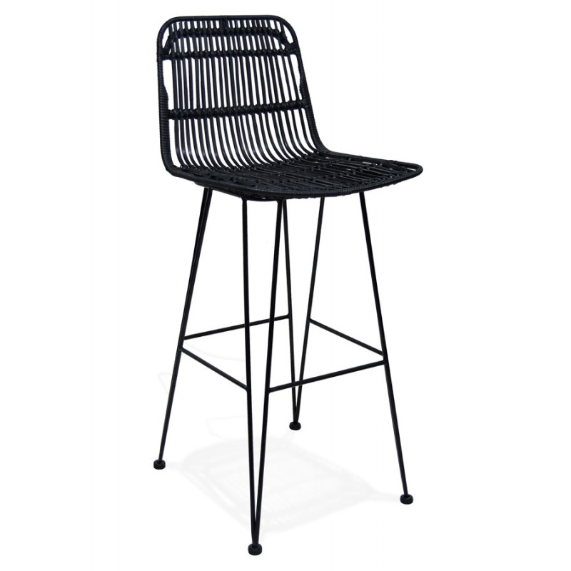 BAR Bar Schnupftabak Bar Stuhl in schwarzen Füßen PRETTY (schwarz) - image 46253