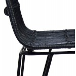 BAR Bar Schnupftabak Bar Stuhl in schwarzen Füßen PRETTY (schwarz)