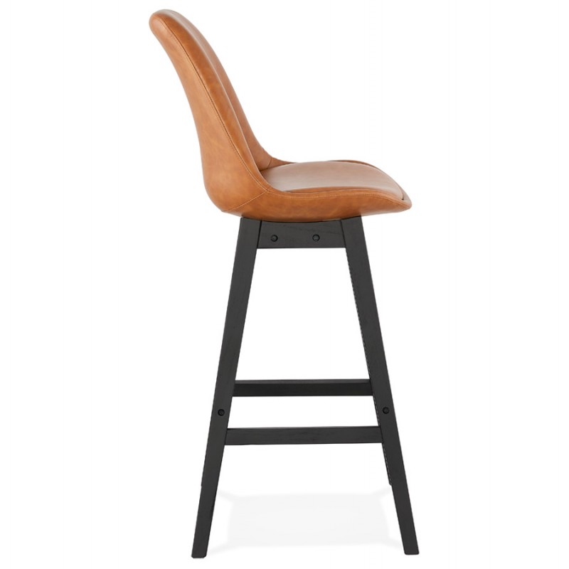 Bar set design bar chair bar black feet DAIVY (light brown) - image 46327