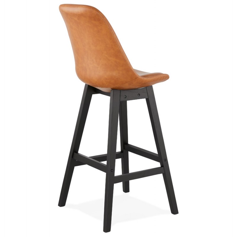 Bar set design bar chair bar black feet DAIVY (light brown) - image 46328