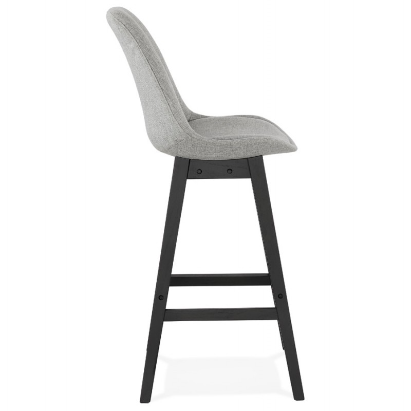 ILDA black foot bar chair bar set (light grey) - image 46337