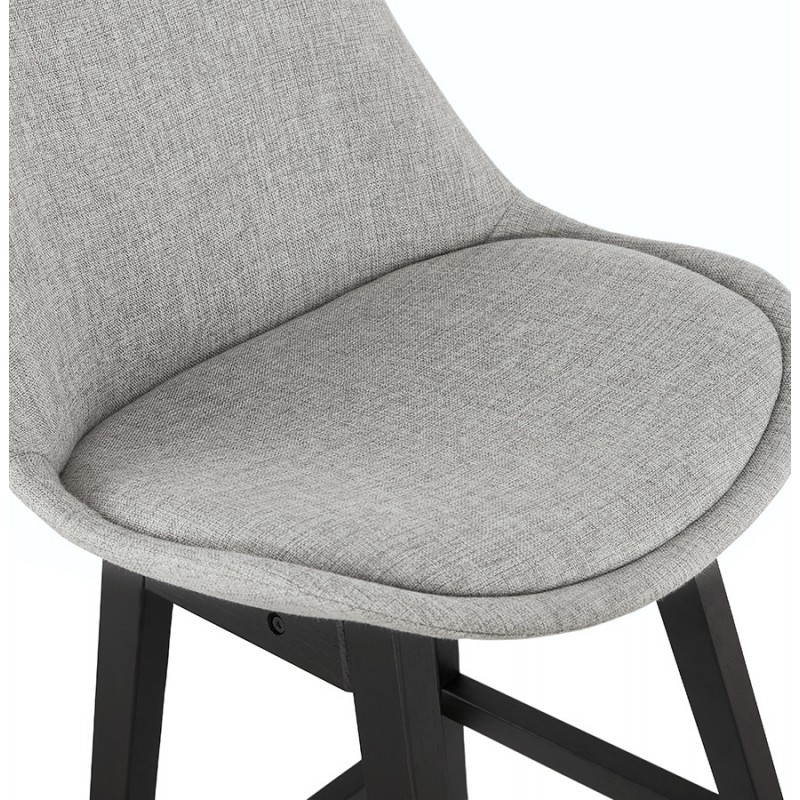 ILDA black foot bar chair bar set (light grey) - image 46340