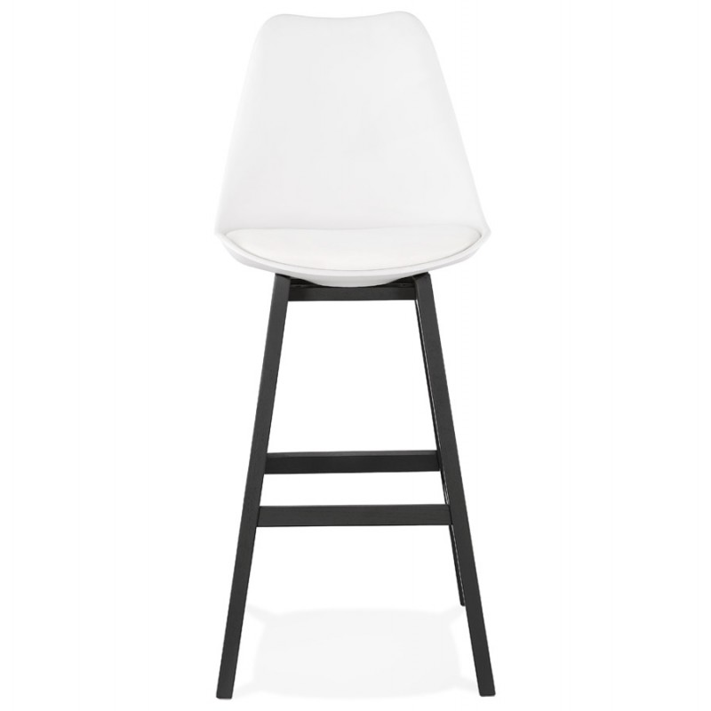 Bar stool bar chair black feet DYLAN (white) - image 46354