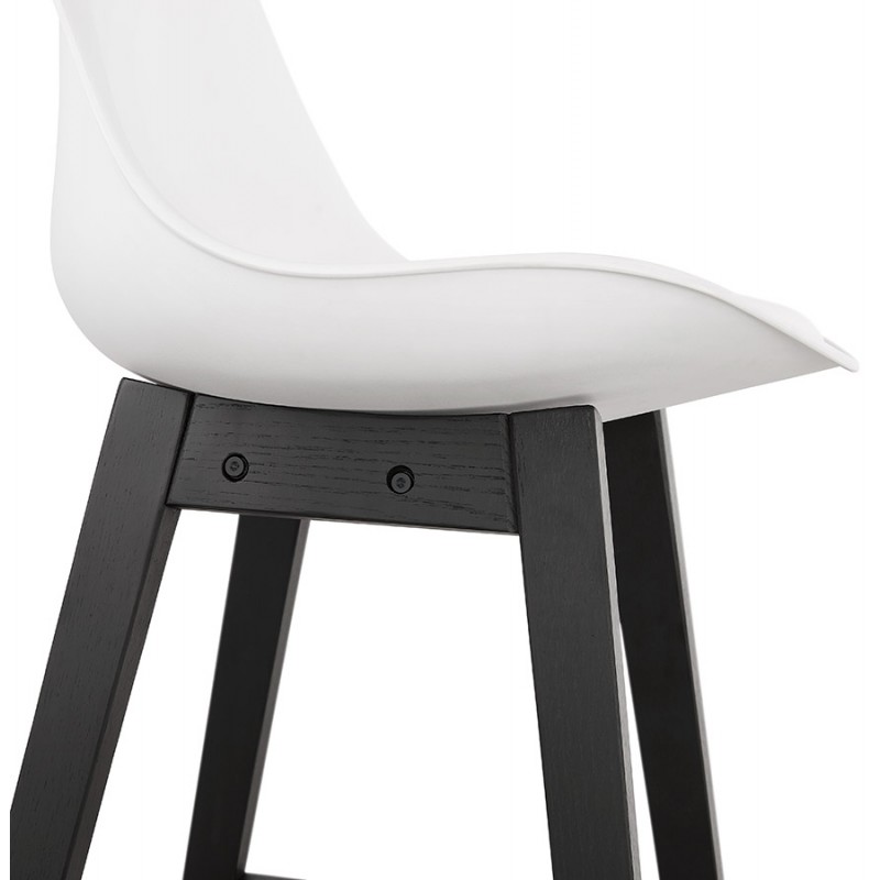 Bar stool bar chair black feet DYLAN (white) - image 46360