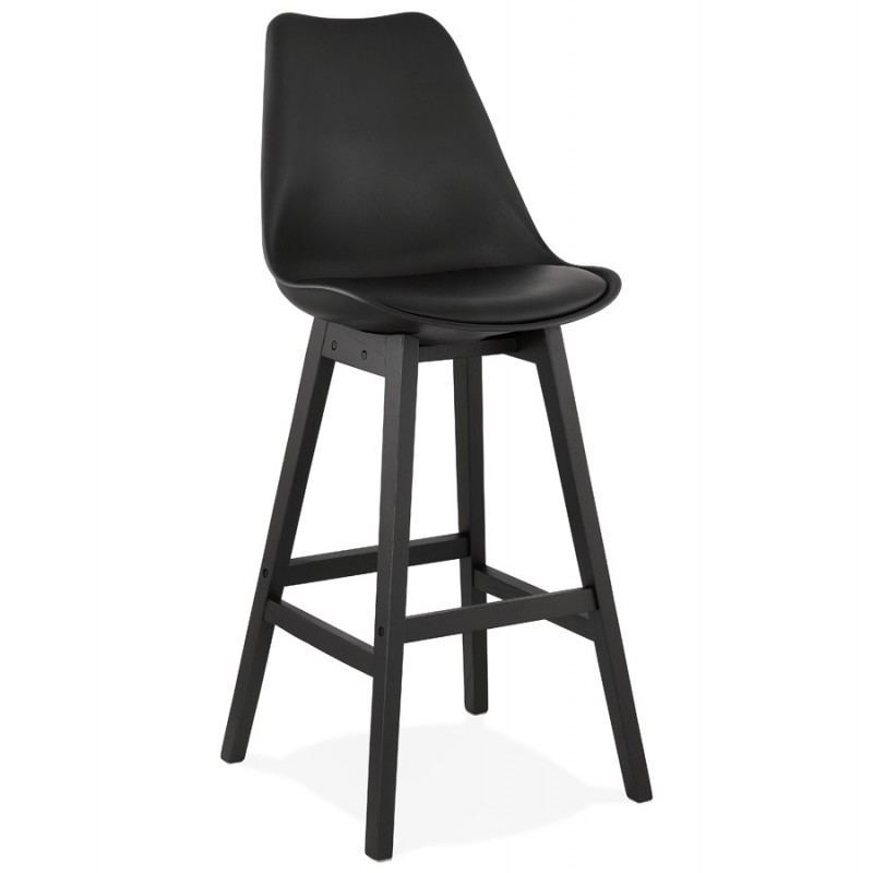 Taburete de bar silla de bar pies negros DYLAN (negro) - image 46362