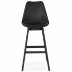 Bar stool bar chair black feet DYLAN (black)