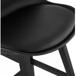 Tabouret de bar chaise de bar pieds noirs DYLAN (noir)
