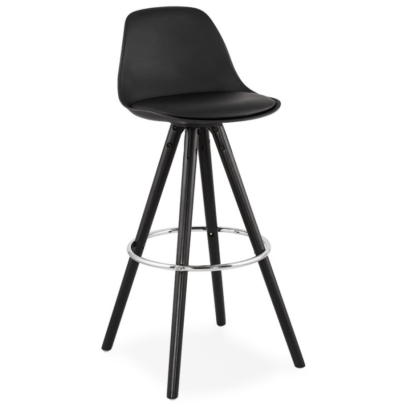 Bar stool design black feet OCTAVE (black) - image 46383