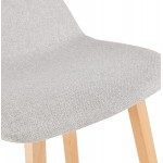 Scandinavian mid-height bar pad in natural-colored foot fabric MELODY MINI (light grey)