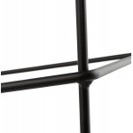 Silla de bar apilable de diseño de taburete de bar en tela DOLY (gris claro)