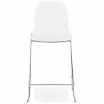 Bar bar set bar bar bar silla de media altura apilable diseño JULIETTE MINI (blanco)