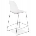 Bar bar set bar bar bar silla de media altura apilable diseño JULIETTE MINI (blanco)