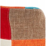 Tabouret de bar chaise de bar bohème patchwork en tissu MAGIC (multicolore)