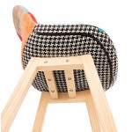 Tabouret de bar chaise de bar bohème patchwork en tissu MAGIC (multicolore)