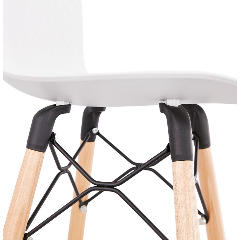 FAIRY Scandinavian design bar stool (White) - image 46742