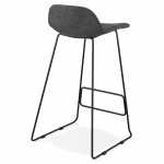 Industrial bar chair bar stool in black metal legs CUTIE (anthracite gray)