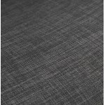 Almohadilla de barra industrial de altura media en tela de pie de madera negra MELODY MINI (gris antracita)
