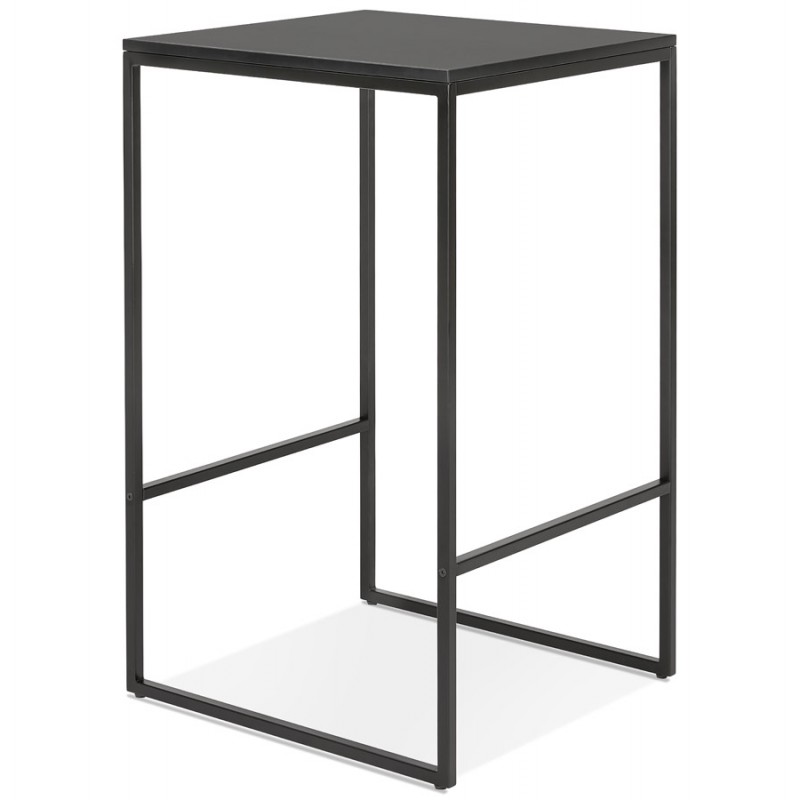 High table eats-standing design in wooden black metal feet HUGO - image 47007