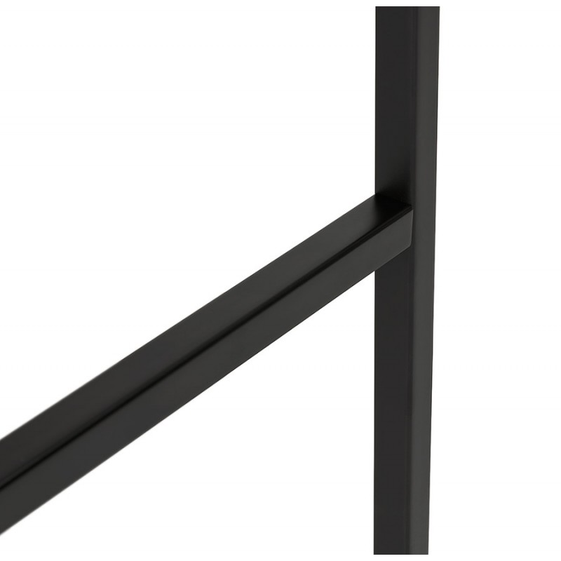 Table haute mange-debout design en bois pieds métal noir HUGO - image 47012
