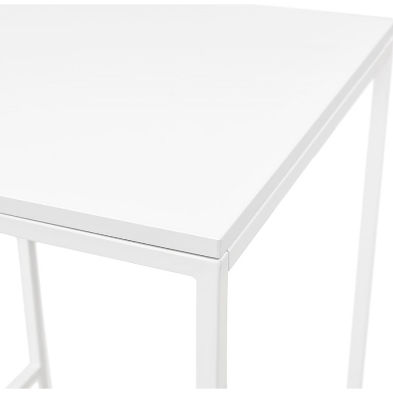 La mesa alta come un diseño de pie en patas de metal blanco de madera HUGO - image 47039