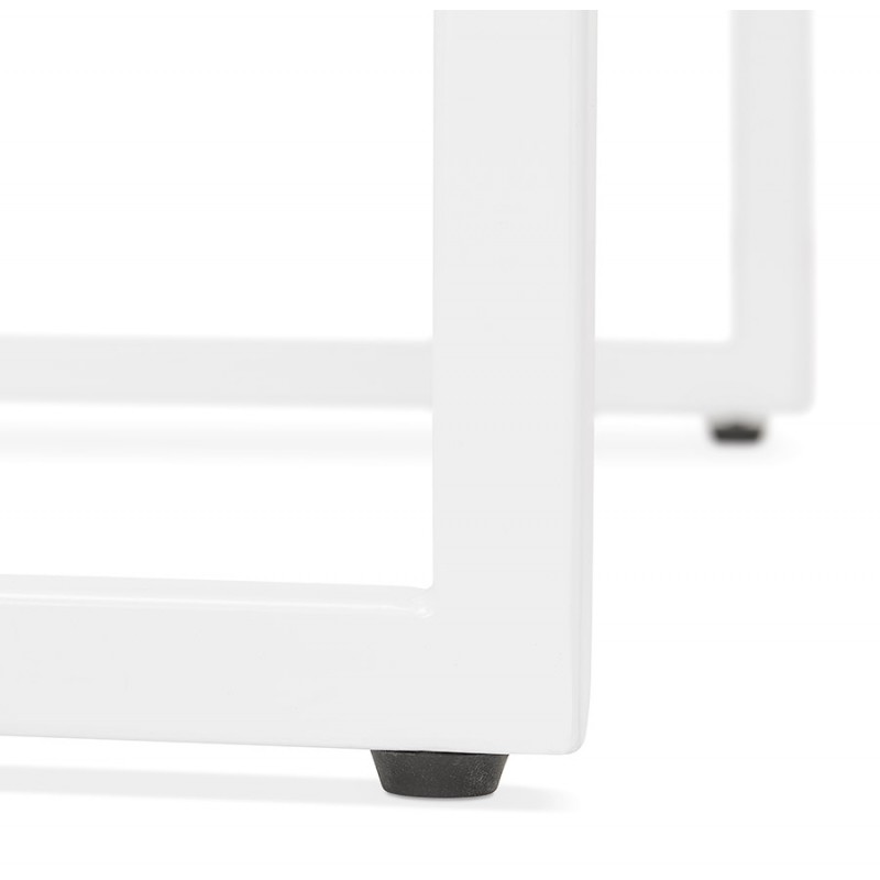 Mesa alta come patas de madera de pie de metal blanco HUGO (negro) - image 47053