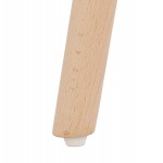 Hoher Tisch essen-up Holz Design Füße Holz natürliche Farbe CHLOE (weiß)