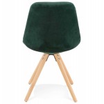 Scandinavian design chair in natural-coloured feet ALINA (green)