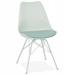 SANDRO Industriestil Design Stuhl (hellgrün)