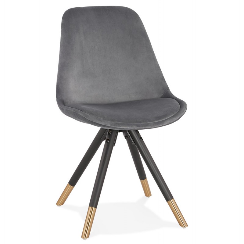 SUZON Vintage und retro schwarz und gold Stuhl (grau) - image 47452