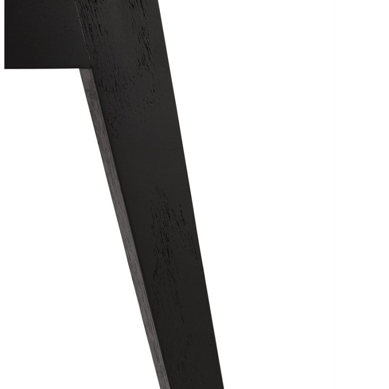 Chaise design pieds bois noir MAILLY (gris) - image 47511