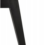 Silla de diseño con patas de madera negras MAILLY (negro)
