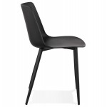 MANDY Design und zeitgenössischer Stuhl (schwarz)