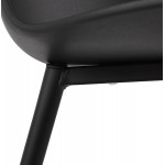 MANDY Design und zeitgenössischer Stuhl (schwarz)