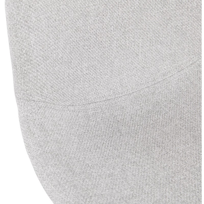 MOUNA chrome-plated metal foot fabric design chair (light grey) - image 47675