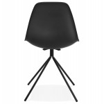 Plastic design chair feet black metal MELISSA (black)