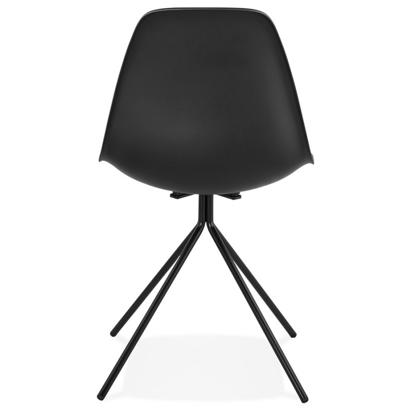 Plastic design chair feet black metal MELISSA (black) - image 47762